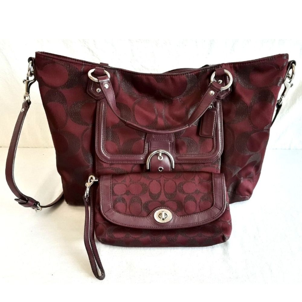 Coach handbag wallet set